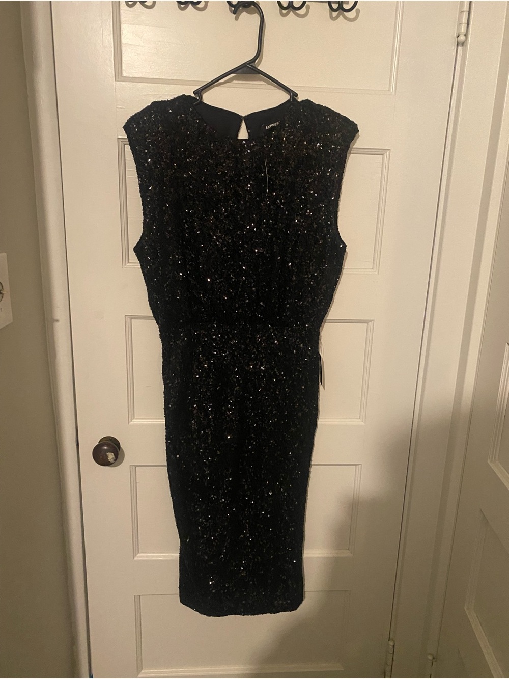 Express sequin evening dress